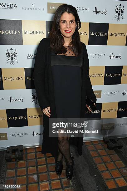 Fernanda Abdalla attends the exclusive viewing of 'McQueen' hosted by Karim Al Fayed for Lonely Rock Investments during London Fashion Week at...