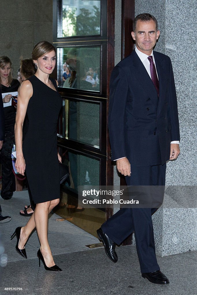 Spanish Royals Attend Royal Theatre New Season Inauguration in Madrid