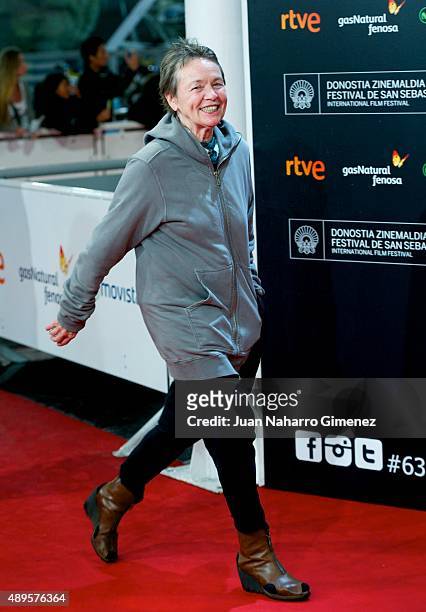 Laurie Anderson attends 'High-Rise' premiere during 63rd San Sebastian Film Festival on September 22, 2015 in San Sebastian, Spain.