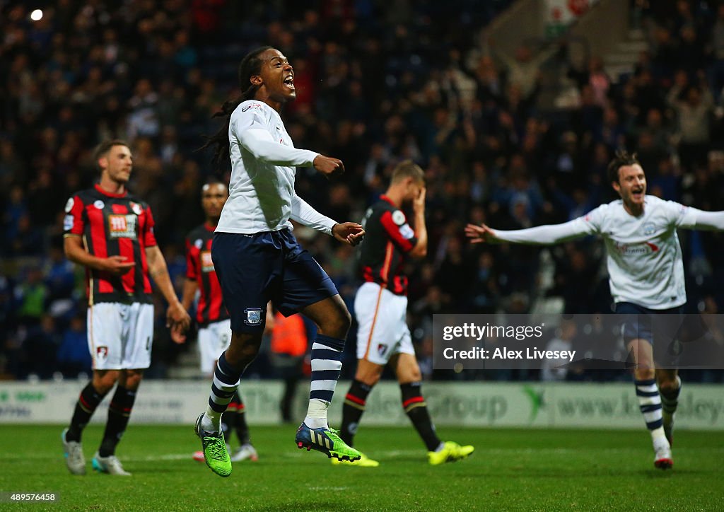 Preston North End v AFC Bournemouth - Capital One Cup Third Round
