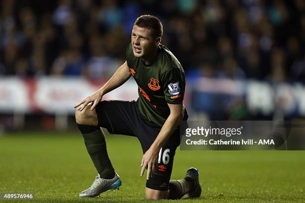 James McCarthy of Everton during the Capital One Cup match between Reading and Everton at Madejski Stadium on September 22, 2015 in Reading, England.