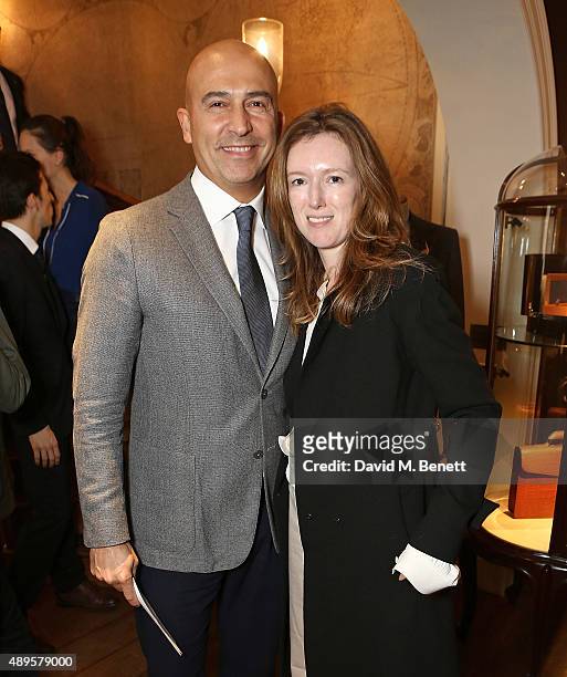 Fabrizio Cardinali and Clare Waight Keller attend The World Land Trust screening of "The Orchids of Banos" supported by Alfred Dunhill on September...