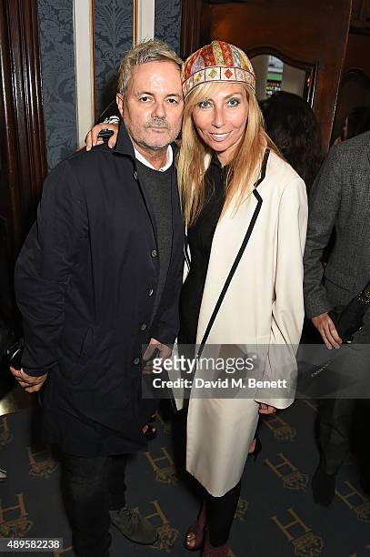 Nellee Hooper and Margarita Wennberg attend the exclusive viewing of 'McQueen' hosted by Karim Al Fayed for Lonely Rock Investments during London...