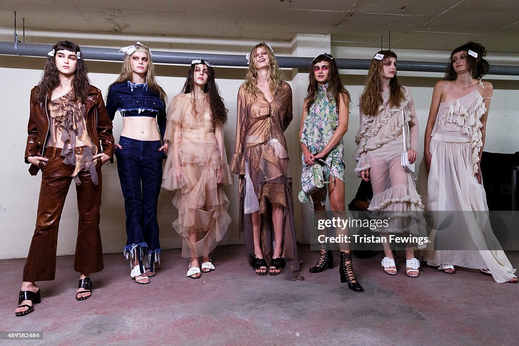 Marques'Almeida - Backstage - LFW SS16