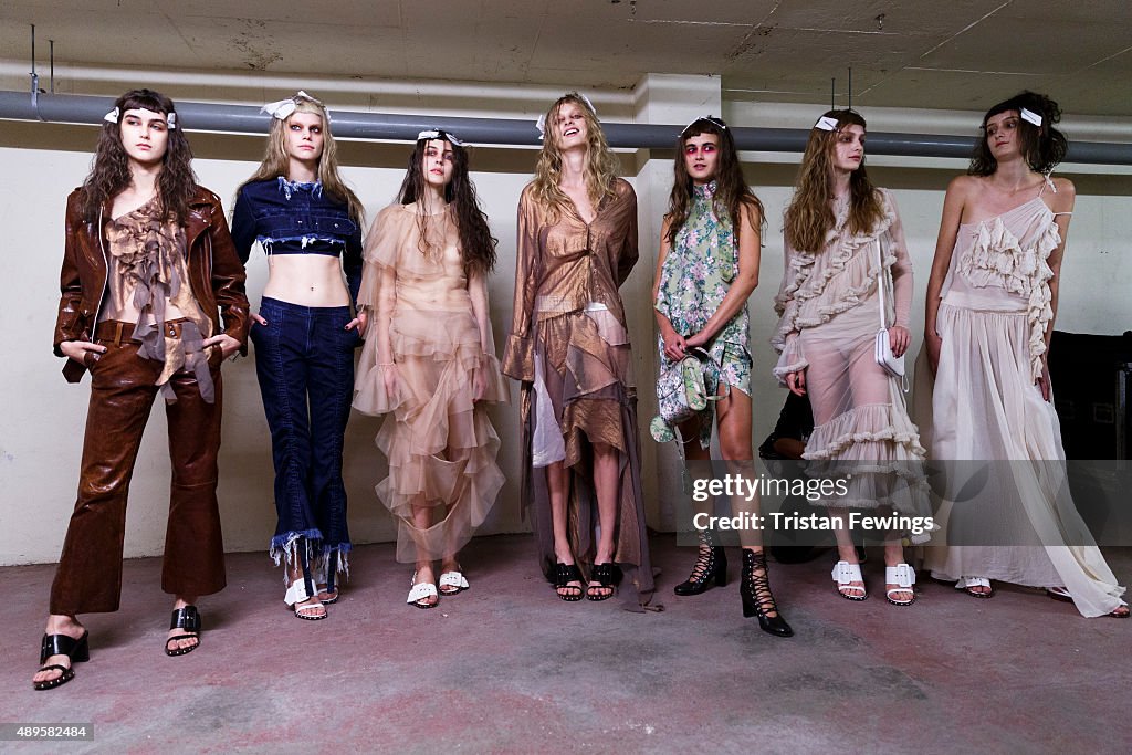 Marques'Almeida - Backstage - LFW SS16