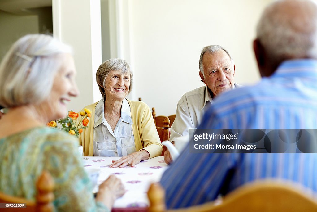 Senior people spending leisure time