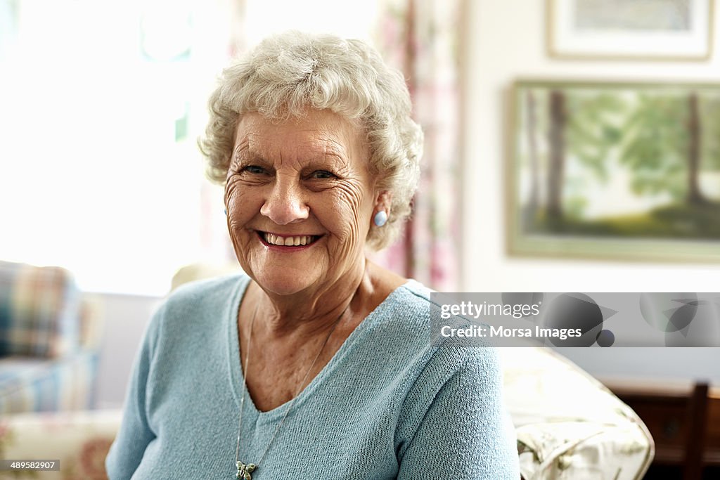 Portrait of happy senior woman