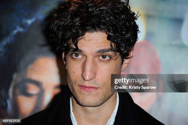 Louis Garrel attends the 'Les Deux Amis' Paris Premiere at UGC Cine Cite des Halles on September 22, 2015 in Paris, France.