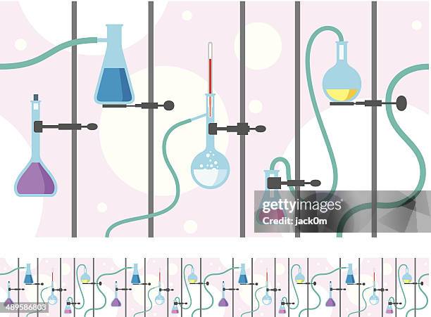 Vector Background Lab Micro 33 Lab Beaker Background High Res Vector Graphics - Getty Images