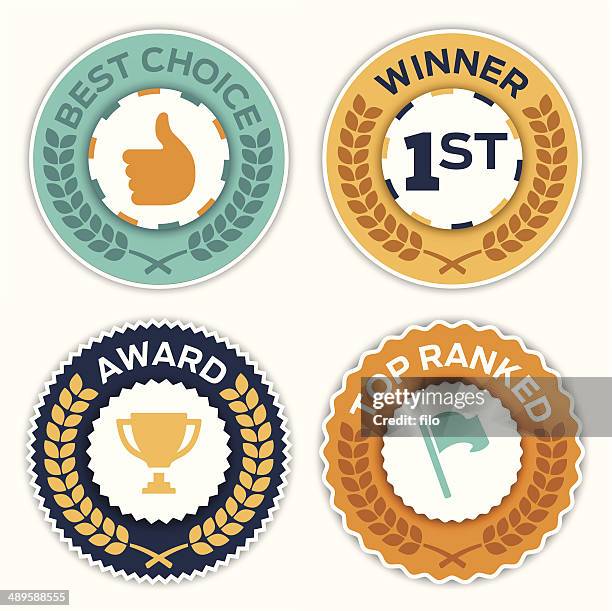 award badges - choice prize stock illustrations