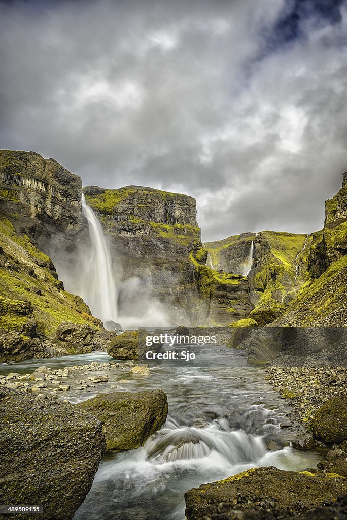 Haifoss Waterfall in Iceland