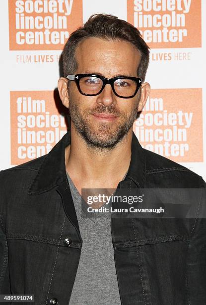 Ryan Reynolds attends the The Film Society Of Lincoln Center Sneak Previews: "Mississippi Grind" at The Film Society of Lincoln Center, Walter Reade...