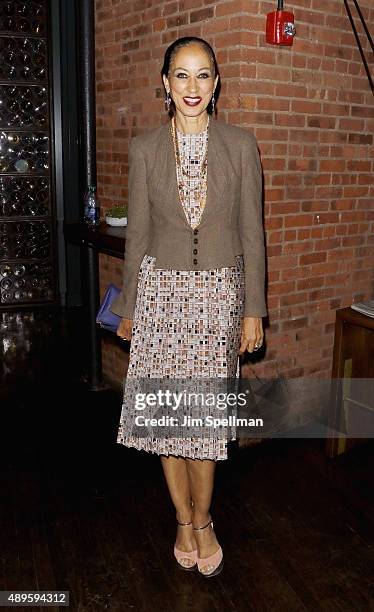 Model Pat Cleveland attends the after party for The Cinema Society and Ruffino host screening of Warner Bros. Pictures' "The Intern" at the Chef's...