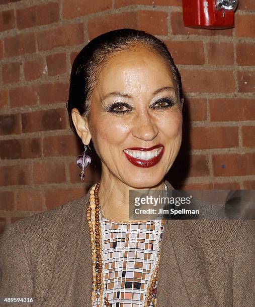 Model Pat Cleveland attends the after party for The Cinema Society and Ruffino host screening of Warner Bros. Pictures' "The Intern" at the Chef's...