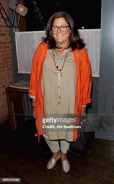 Fern Mallis attends the after party for The Cinema Society and Ruffino host screening of Warner Bros. Pictures' "The Intern" at the Chef's Club on...