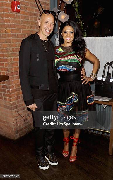 Personality Robert Verdi and DJ Donna D'Cruz attend the after party for The Cinema Society and Ruffino host screening of Warner Bros. Pictures' "The...