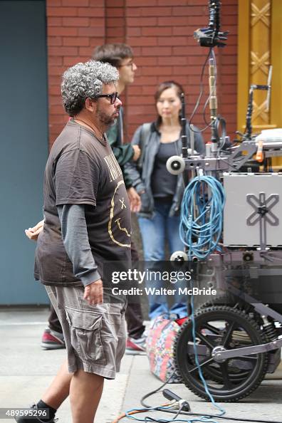 Neil Labute Director Neil LaBute filming outside the Lyric Theatre on the set of ...