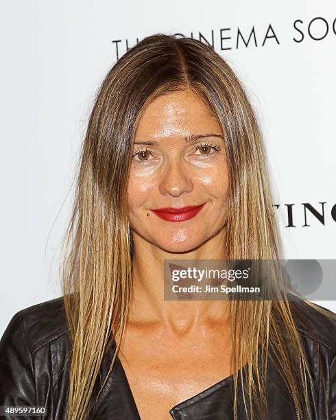 Actress/singer Jill Hennessy attends the The Cinema Society and Ruffino host a screening of Warner Bros. Pictures' "The Intern" at the Landmark's...