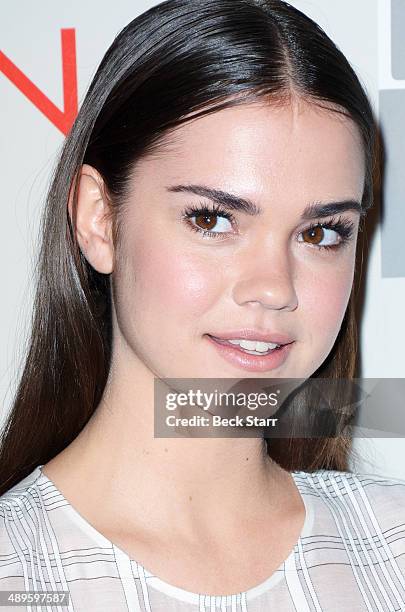 Actress Maia Mitchell arrives at The LA Gay & Lesbian Center's Annual "An Evening With Women" at The Beverly Hilton Hotel on May 10, 2014 in Beverly...