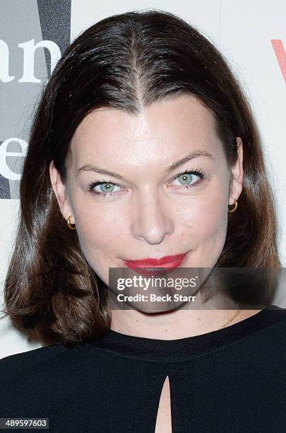 Model/singer MIlla Jovovich arrives at The LA Gay & Lesbian Center's Annual "An Evening With Women" at The Beverly Hilton Hotel on May 10, 2014 in...