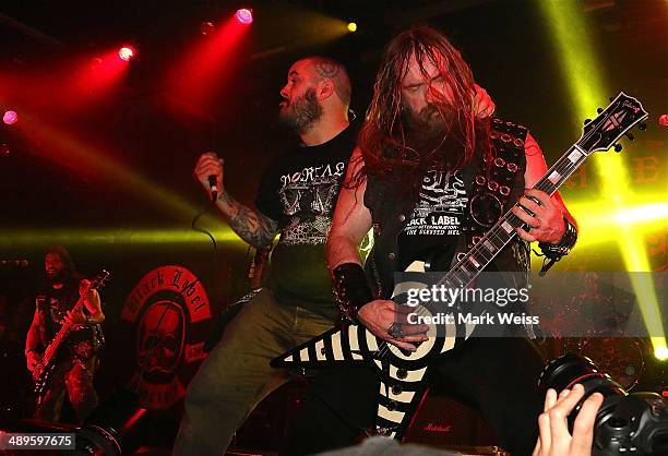 Phil Anselmo of Down and Zakk Wylde of Black Label Society performs Pantera's "I'm Broken" at Best Buy Theatre on May 10, 2014 in New York, New York.