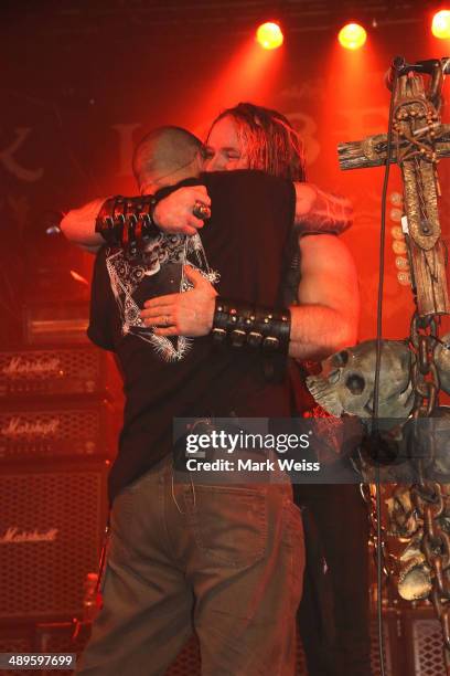 Phil Anselmo of Down and Zakk Wylde of Black Label Society performs Pantera's "I'm Broken" at Best Buy Theatre on May 10, 2014 in New York, New York.