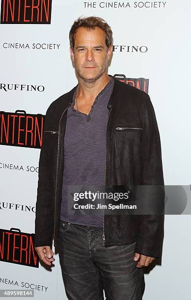 Actor Josh Stamberg attends the The Cinema Society and Ruffino host a screening of Warner Bros. Pictures' "The Intern" at the Landmark's Sunshine...