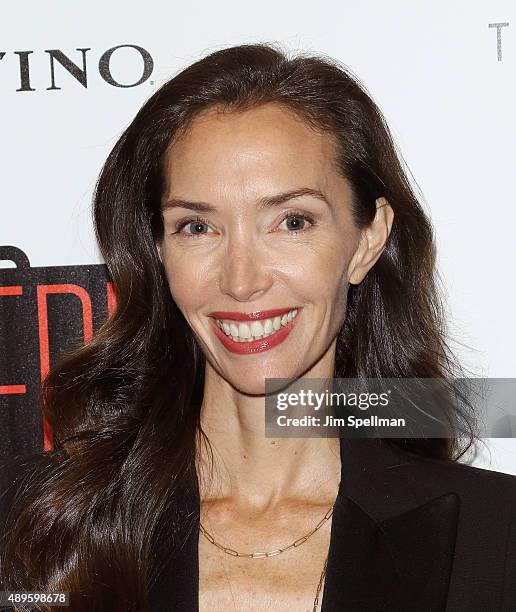 Olivia Chantecaille attends the The Cinema Society and Ruffino host a screening of Warner Bros. Pictures' "The Intern" at the Landmark's Sunshine...