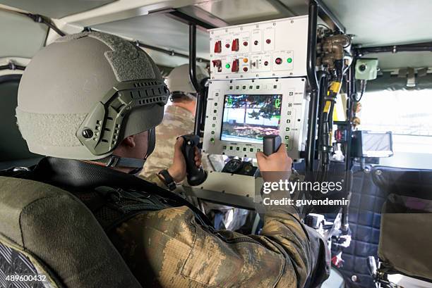 interior of otokar cobra armored vehicle - military vehicle stock pictures, royalty-free photos & images