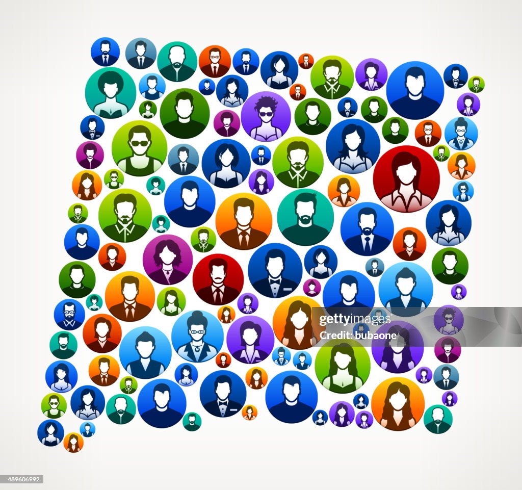 New Mexico People Faces Community and Communication Pattern.