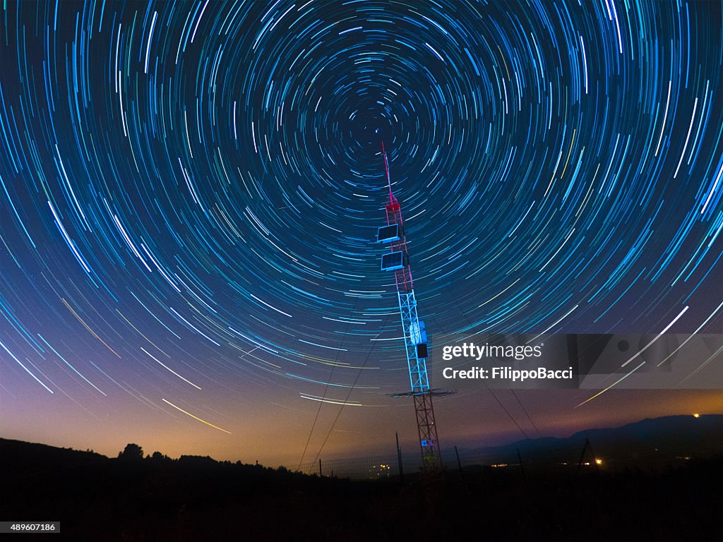 Satellite Communications Under A Starry Sky