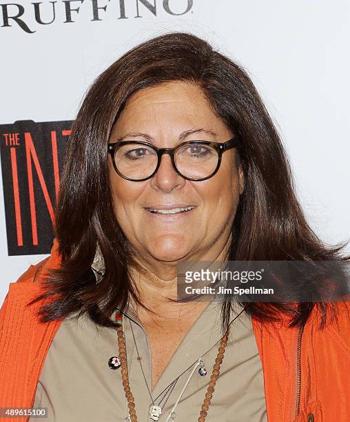 Fern Mallis attends the The Cinema Society and Ruffino host a screening of Warner Bros. Pictures' "The Intern" at the Landmark's Sunshine Cinema on...