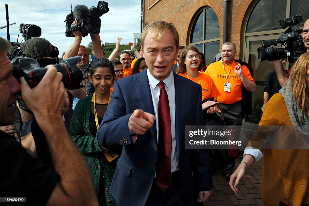 Liberal Democrat Leader Tim Farron Delivers Speech On Closing Day Of The Party's Annual Conference