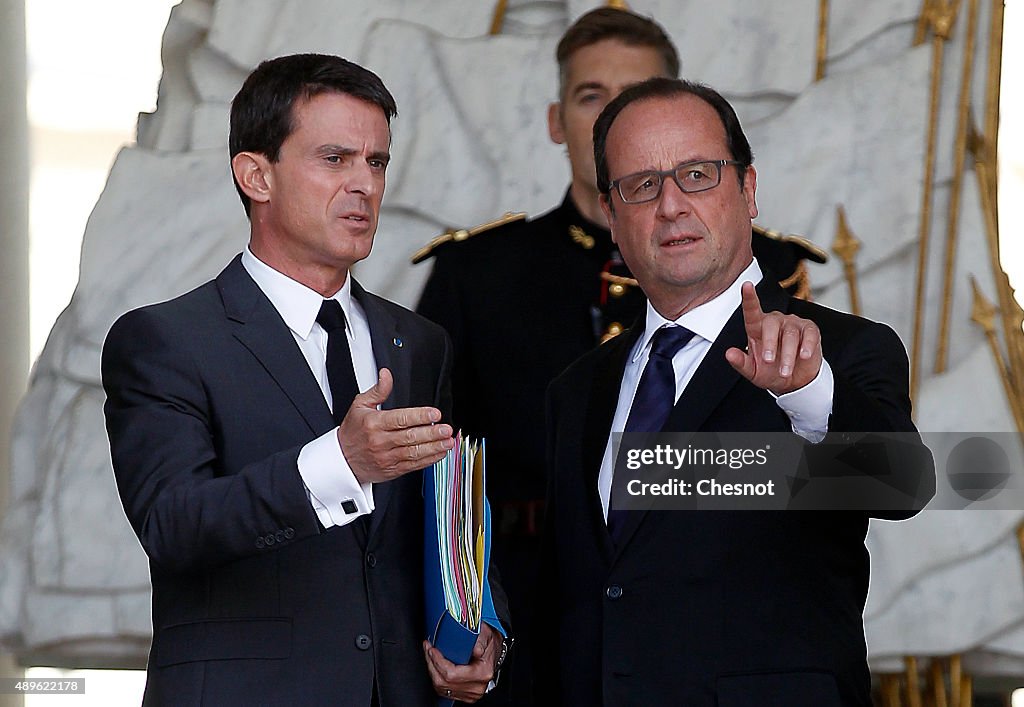 Conseil Des Ministres At Elysee Palace