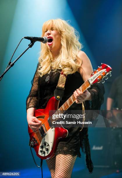 Courtney Love performs live on stage at Shepherds Bush Empire on May 11, 2014 in London, United Kingdom.