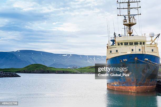 reykjavik, island - iceland harbour stock-fotos und bilder