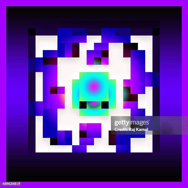Creative Shapes Pattern Abstract Design, Foto de stock