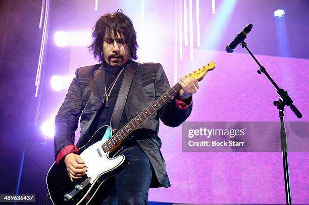 Roger Rocha of 4 Non Blondes performs at The LA Gay & Lesbian Center's Annual "An Evening With Women" at The Beverly Hilton Hotel on May 10, 2014 in...