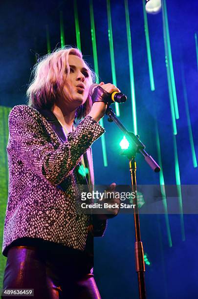 Actress/singer Evan Rachel Wood performs at The LA Gay & Lesbian Center's Annual "An Evening With Women" at The Beverly Hilton Hotel on May 10, 2014...