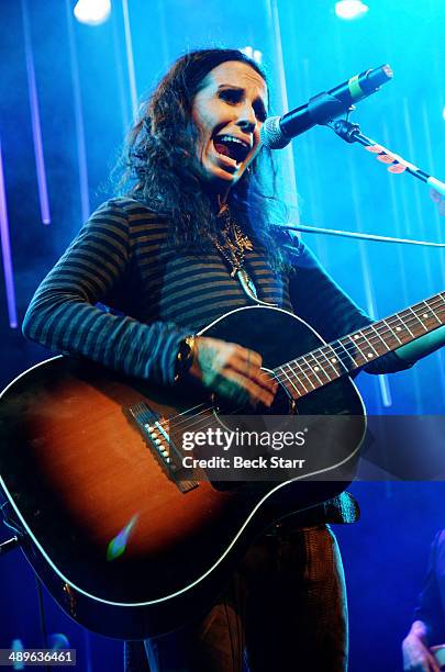 Linda Perry of 4 Non Blondes performs at The LA Gay & Lesbian Center's Annual "An Evening With Women" at The Beverly Hilton Hotel on May 10, 2014 in...