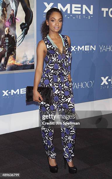 Actress Lyndie Greenwood attends the "X-Men: Days Of Future Past" World Premiere - Outside Arrivals at Jacob Javits Center on May 10, 2014 in New...