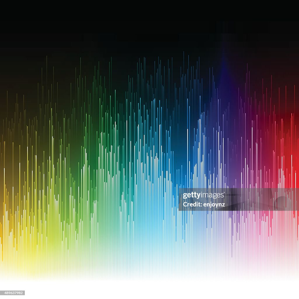 Rainbow music background