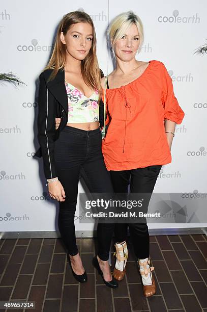 Sara Stockbridge and daughter Lelu Rolland attend the launch of the Cool Earth Goes Global initiative hosted by Dame Vivienne Westwood and Andreas...