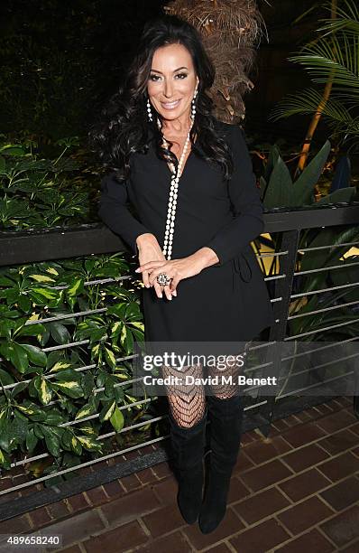 Nancy Dell'Olio attends the launch of the Cool Earth Goes Global initiative hosted by Dame Vivienne Westwood and Andreas Kronthaler at The...