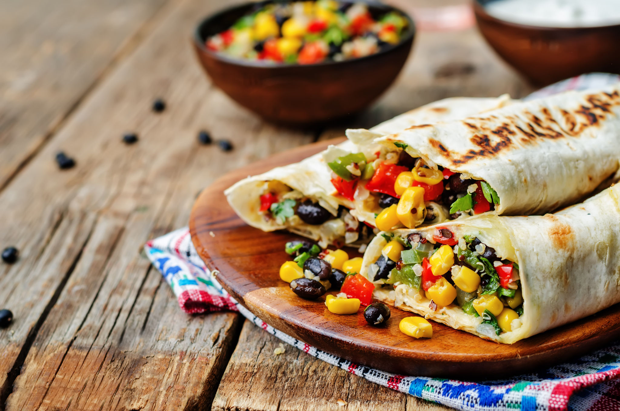 vegetarian burrito