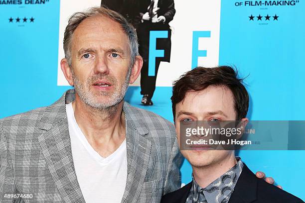 Director Anton Corbijn and Dane Dehaan attend the "Life" UK Gala Screening at Soho Hotel on September 23, 2015 in London, England.
