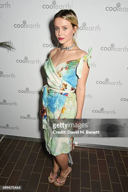 Billie JD Porter attends the launch of the Cool Earth Goes Global initiative hosted by Dame Vivienne Westwood and Andreas Kronthaler at The...