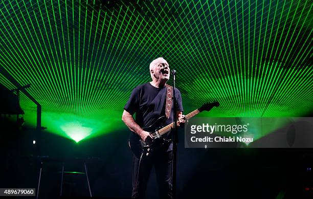 David Gilmour performs at Royal Albert Hall on September 23, 2015 in London, England.