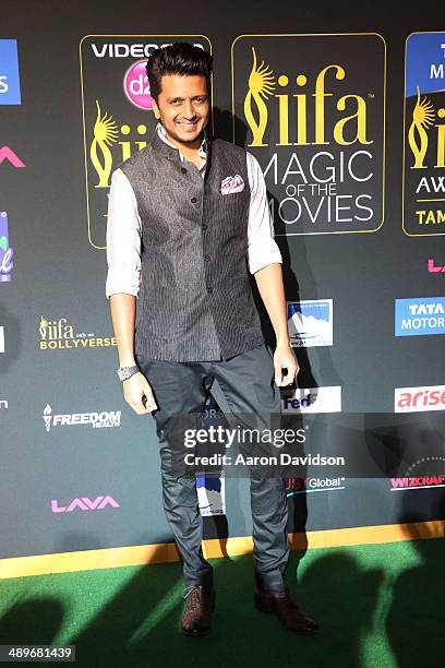 Riteish Deshmukh arrives to the IIFA Magic of the Movies at MIDFLORIDA Credit Union Amphitheatre on April 25, 2014 in Tampa, Florida.