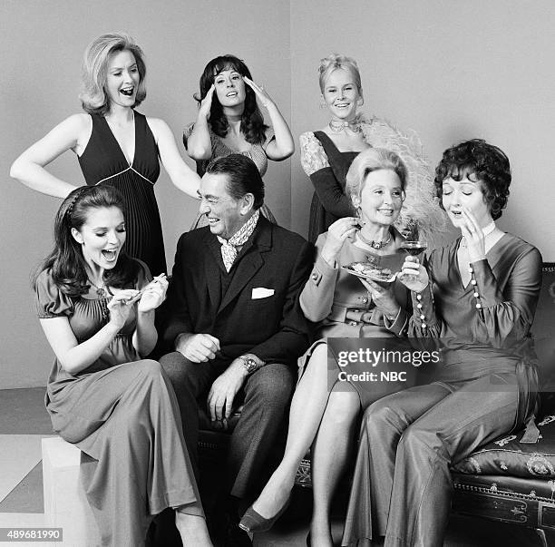 Season 6 -- Pictured: Susan Flannery as Dr. Laura Horton, Denise Alexander as Susan Martin, Heather North as Sandy Horton, Marie Cheatham as Marie...